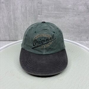Vintage Levi's Hat Cap Snapback Green Canvas Levi Strauss Original Two Tone